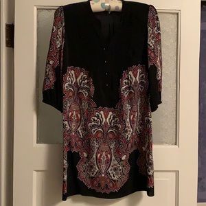 Black silk tunic dress! So chic and comfy!